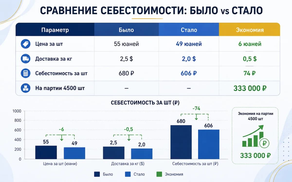 Таблица «Было → Стало» для колонок
